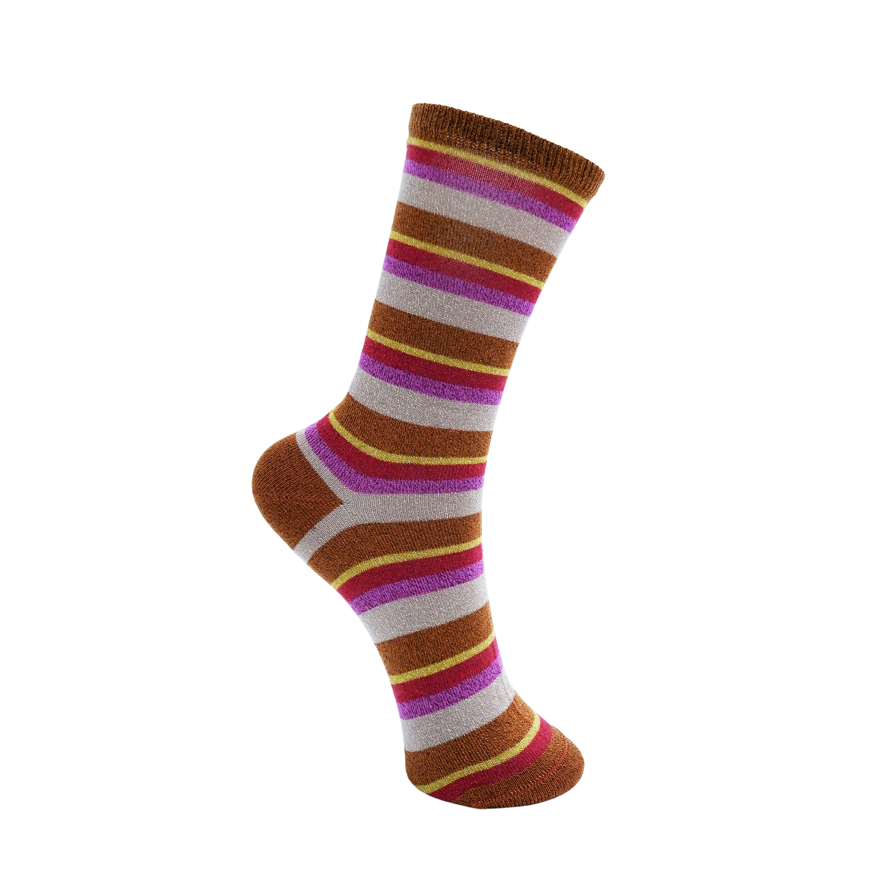 Brandi Stripe Sock Berry