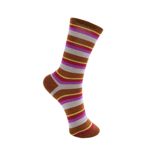 Brandi Stripe Sock Berry