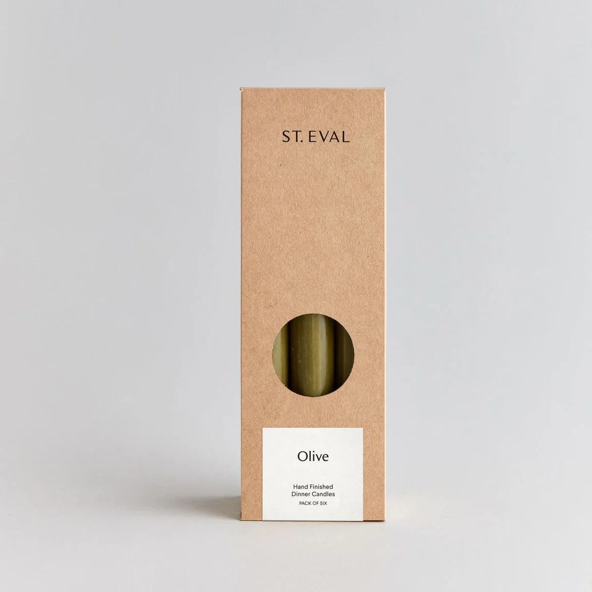 Pack of 6 Candles Olive