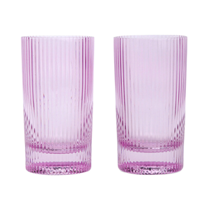 Highball Glass set of 2 Lilac