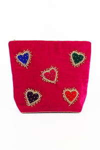 Multi Hearts Make-Up Bag