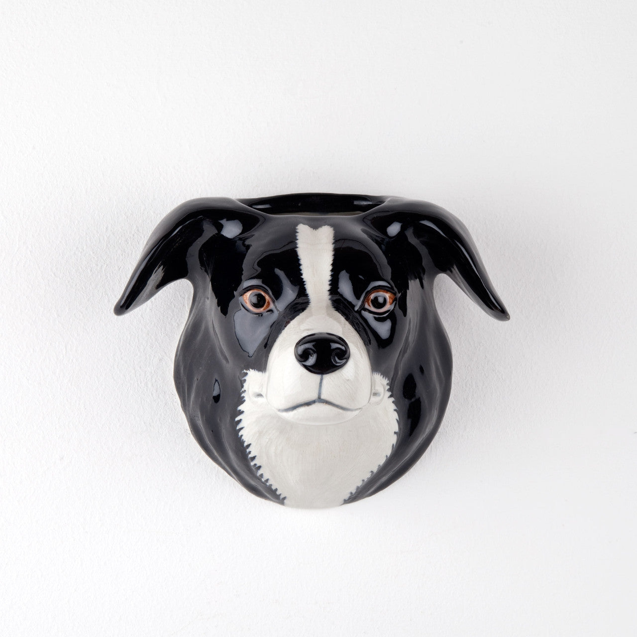 Border Collie Small Wall Vase