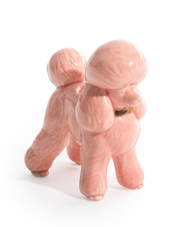 Pink Poodle Candle Holder