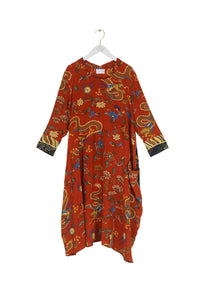 Asymmetric Dress Dragon Rust