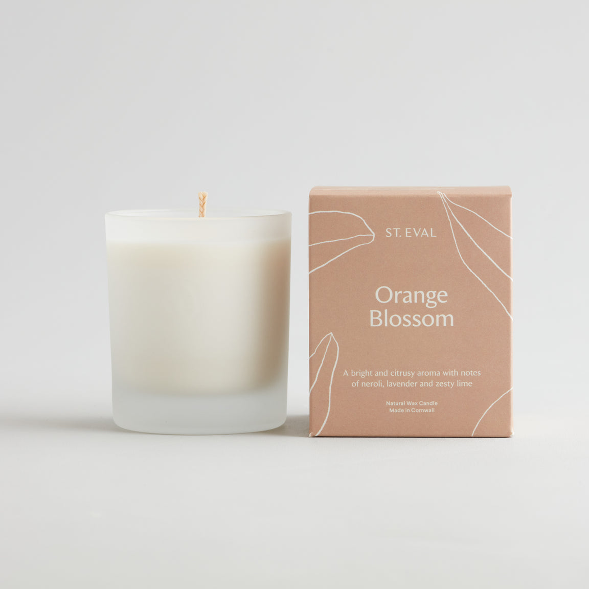 St Eval Lamorna Orange Blossom Glass Candle