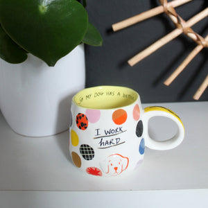 I work Hard Dog Boxed Cup