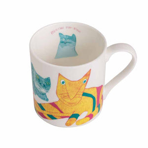 Arthouse Unlimited | Miaow For Now Bone China Mug