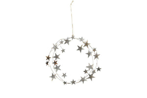 Aged Abari Zinc Star Wreath